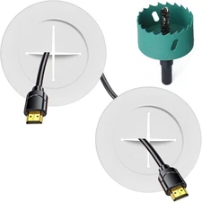 TV Wire Hider Kit for Wall Mount TV, White in Wall Cable Management Kit, Include