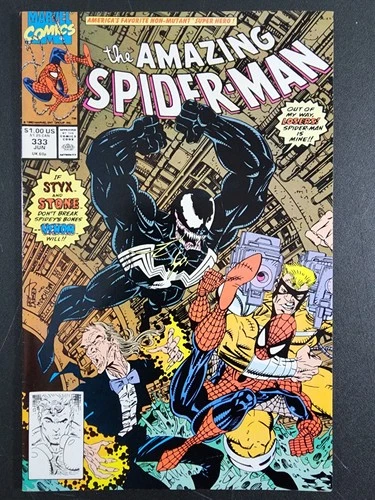 Amazing Spider-Man #333  VF+  Marvel Comics 1990  Venom Cover  Erik Larsen Art