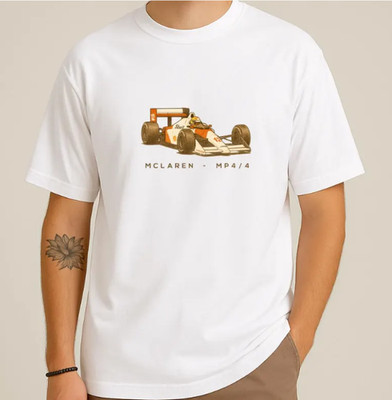 Ayrton Senna McLaren MP4/4 T-Shirt: Retro F1 Racing Tee