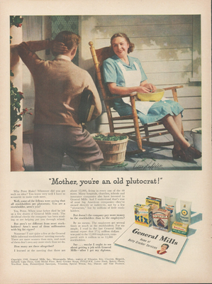 #ad #ad 1948 General Mills Products Mother You#x27;re An Old Phutocrat Vintage Print Ad $8.99