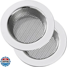 Kitchen Sink Strainer Stainless Steel, LASSHSWA Kitchen Sink Drain Strainer, 