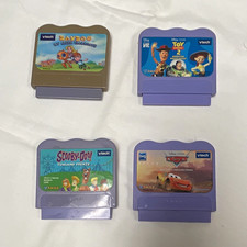 VTech V.Smile Learning Game Cartridges Lot of 4 Toy Story 2 Scooby-Doo Cars