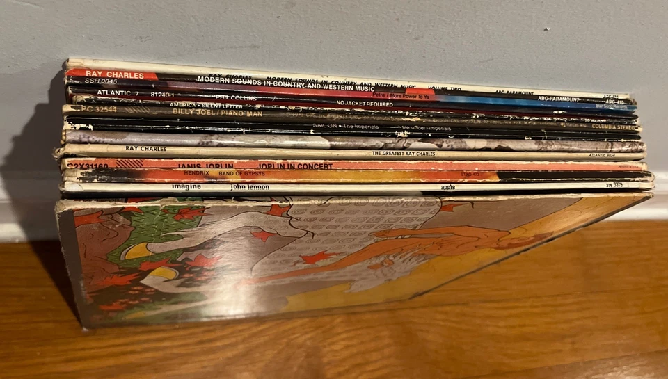 Hendrix Led Zeppelin John Lennon Joplin Billy Joel Rock R&B LP Vinyl Record Lot - Image 4 of 4