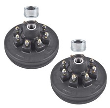 2 Pack 12x2 Trailer Brake Hub Drum Kit 8 On 6.5 For 7000 Lb Axle 2 Pack 12x2 Trailer Brake Hub Drum Kit 8 On 6.5 For 7000 Lb Axle