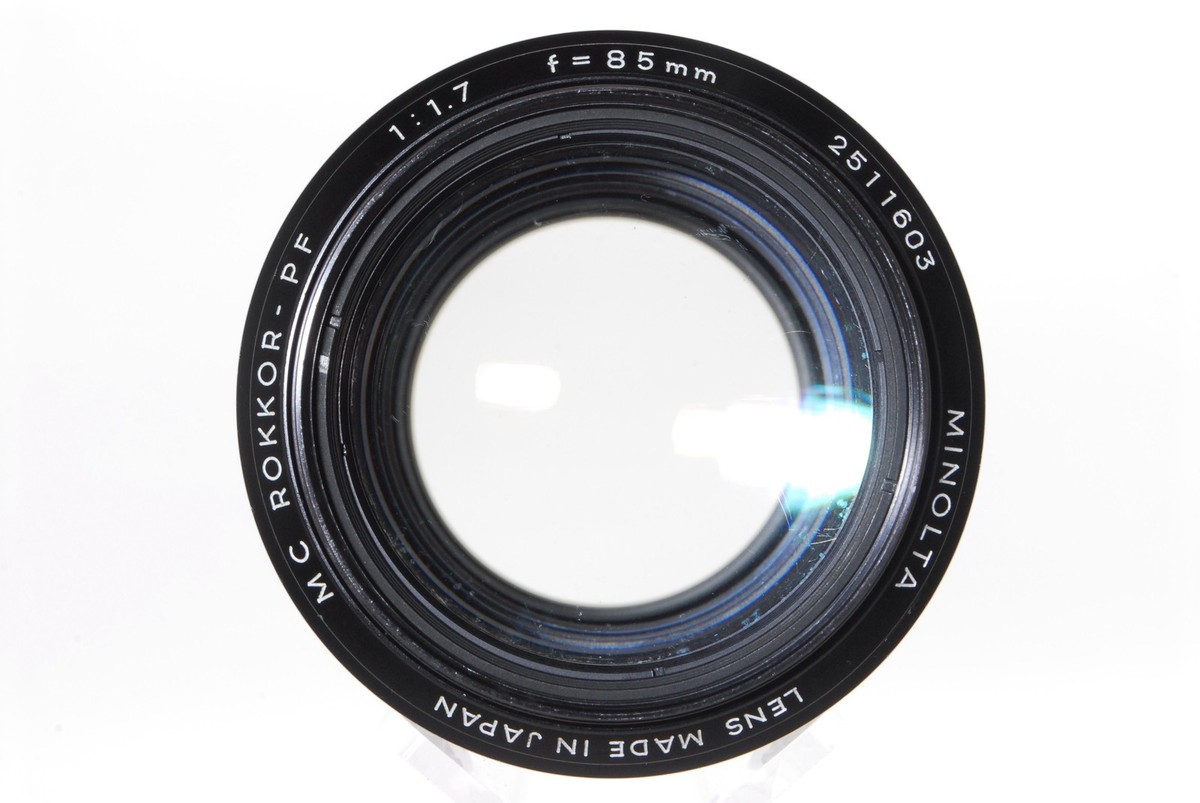 EXC +5] Minolta MC ROKKOR-PF PF 85mm F1.7 Portrait MF Lens