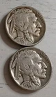 1935-P & 1936-P Buffalo Indian Head Nickel Lot - 2 coins ~ Free Shipping!