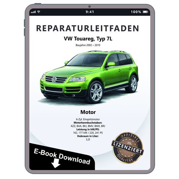VW Touareg 7L 2002-2010 6-Zyl. Benzinmotor 220-240 PS Reparaturhandbuch Download-image