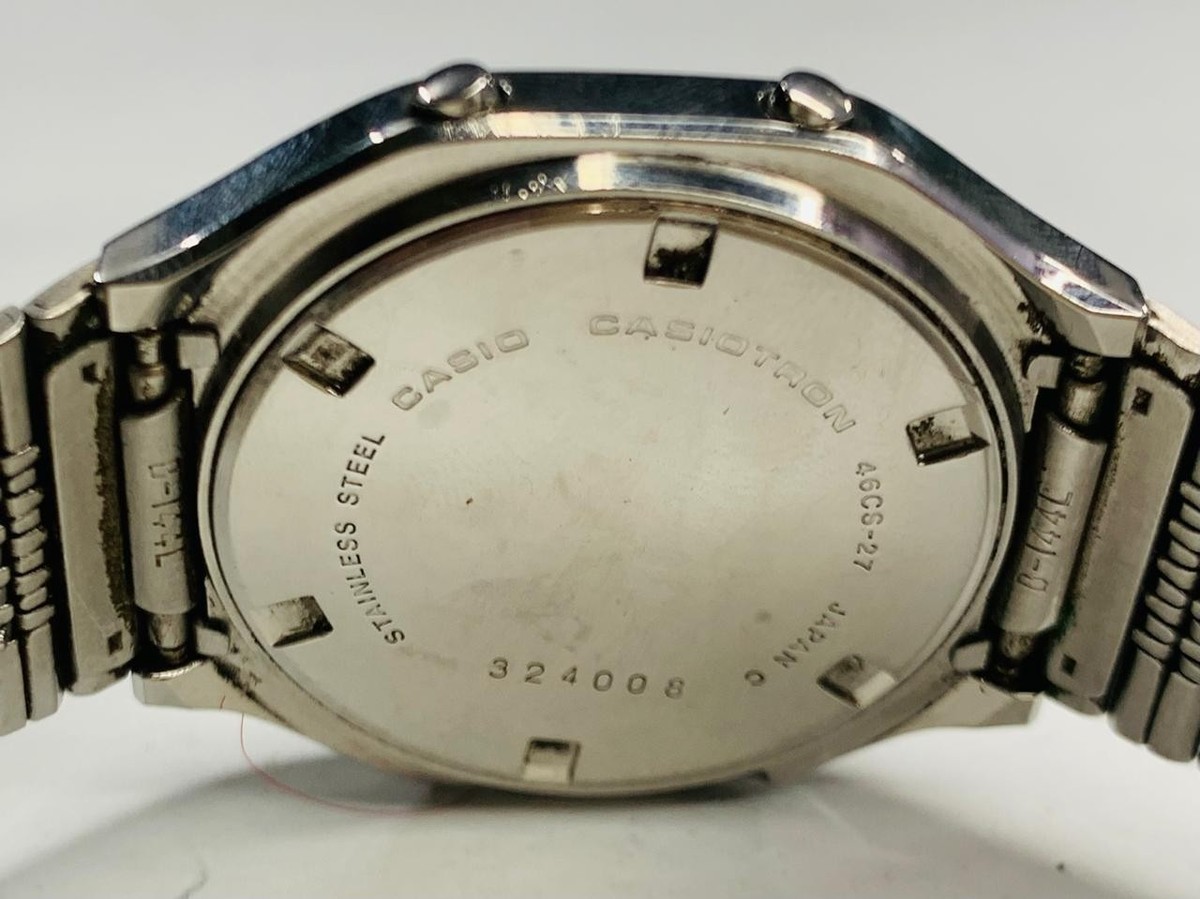 Vintage Casio Casiotron 46CS-27 Digital Men's Quartz Watch | eBay