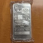 Johnson Matthey 10oz Silver Bar in Plastic