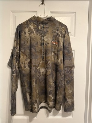 SITKA 2023 CORE MIDWEIGHT ZIP-T Pattern: Optifade Waterfowl Timber, Size: XL