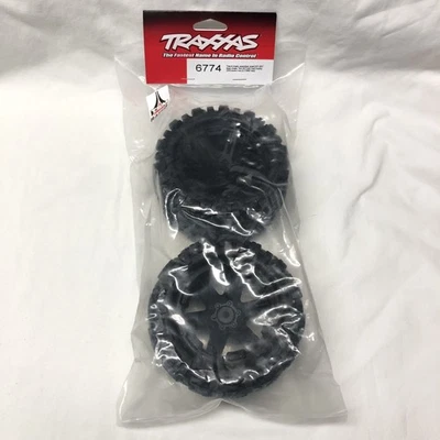 Traxxas 6774 Talon EXT Tires Foam Inserts & RXT Black Wheels 2wd Rear TSM Rated - Image 1 of 4