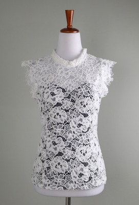 #ad #ad WHITE HOUSE BLACK MARKET NWT $89 Sleeveless Lace Black Heart Neckline Top Size 6 $34.99