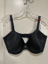 NEW Warner's 40D Blissful BENEFITS Underarm Smoothing Black Bra 01356 Light Pad