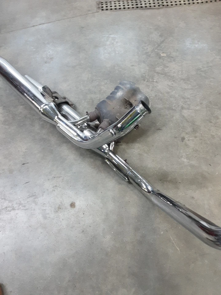 99 Kawasaki Vulcan 1500 VN1500 1999 colector de escape cabezal silenciador tubos BR-699 Foto 4 de 4