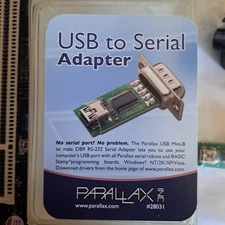 PARALLAX USB TO SERIAL ADAPTER # 28031 SALE WAS $35 NOW $25