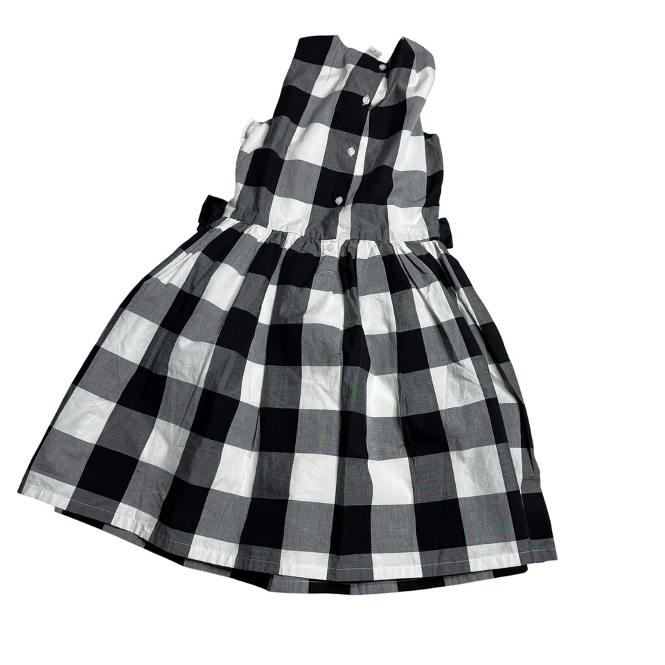 全新 Carter’s 连衣裙 女孩 10 黑色 白色 无袖 MSRP $36 — 第 2/4 张图片