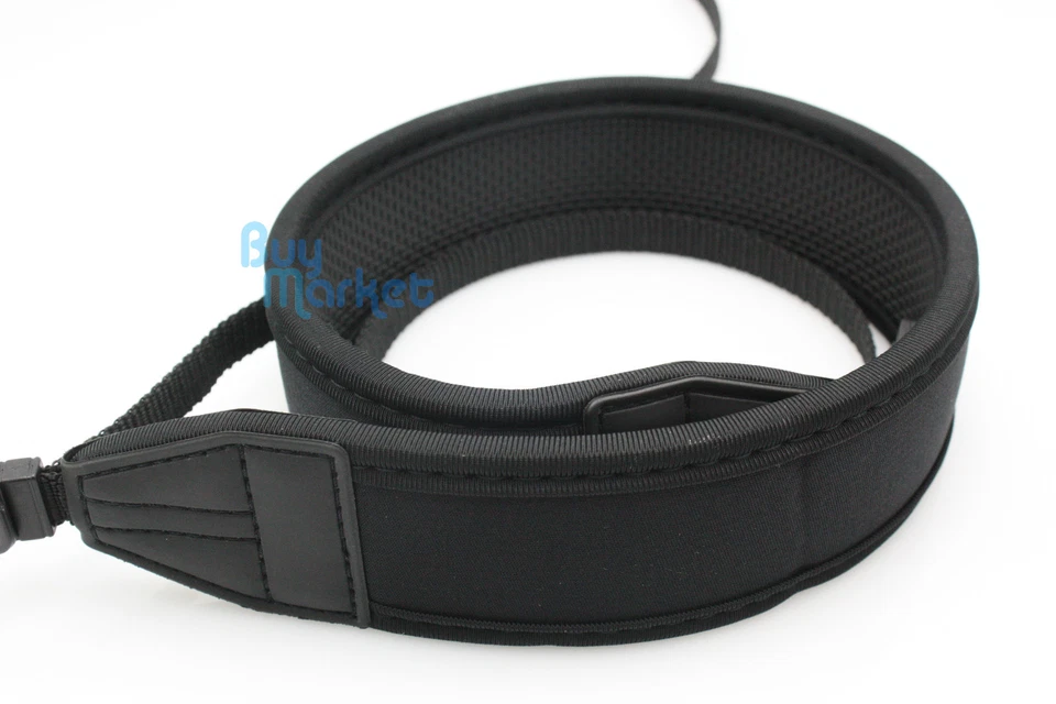New JJC Black Soft Neoprene Camera DSLR Shoulder Neck Strap (NS-N) - Image 3 of 4