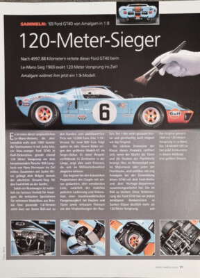 Ford GT 40 in 1-8 von Amalgam...ein Modellbericht #2106f