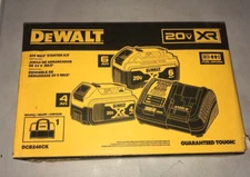 DEWALT 20V DCB246CK DCB206 DCB204 Batteries & charger  4Ah 6ah  Starter Kit NEW