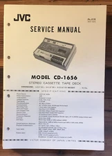 JVC CD-1656 Cassette Service Manual *Original*