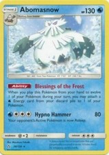 Abomasnow 38/156 Ultra Prism Rare Near Mint NM Pokemon DNA GAMES