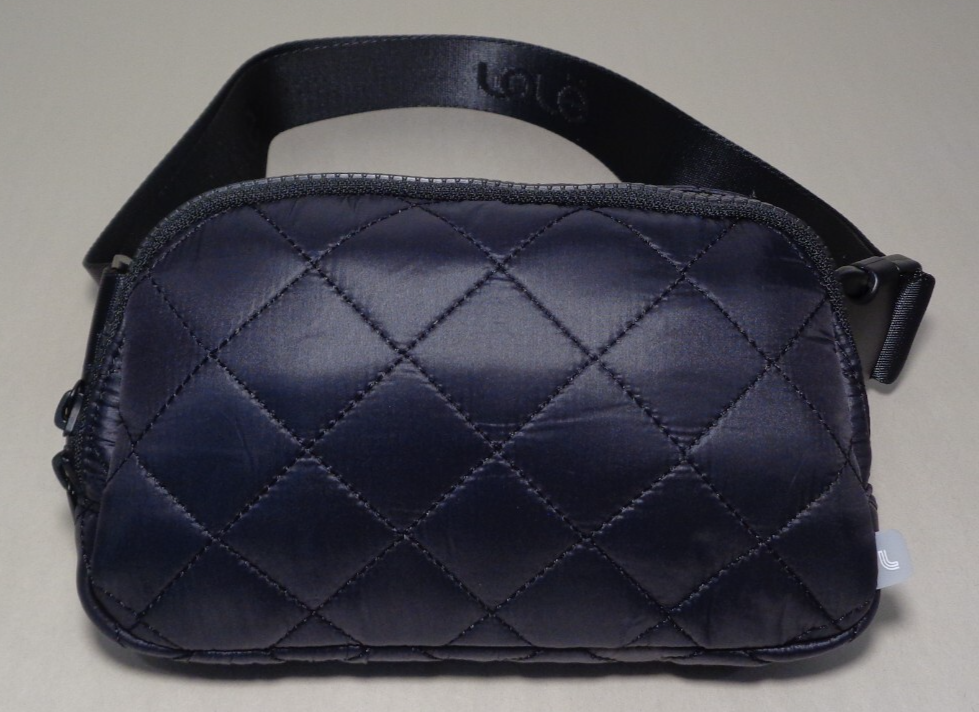 Lolë / Lole / QUILTED / Black / Nylon / New Men's Belt - Shoulder Bag