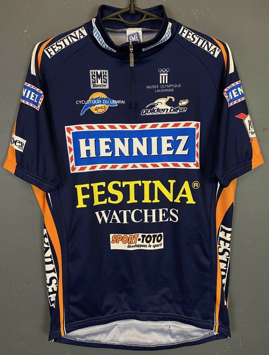 Maillot Cyclisme Vintage Festina – Biemme – France – Taille XXL – Occasion