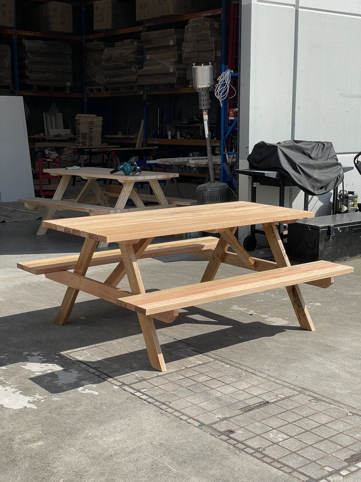 Handmade Hardwood Picnic Table eBay