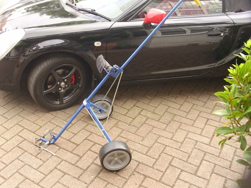 Super clean retro Two wheel master cart used golf trolley  like Masters timewarp