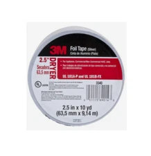 3M Silver Foil Tape for Appliances #3340 DRYER  2.5 in x 30 ft 1 Pack