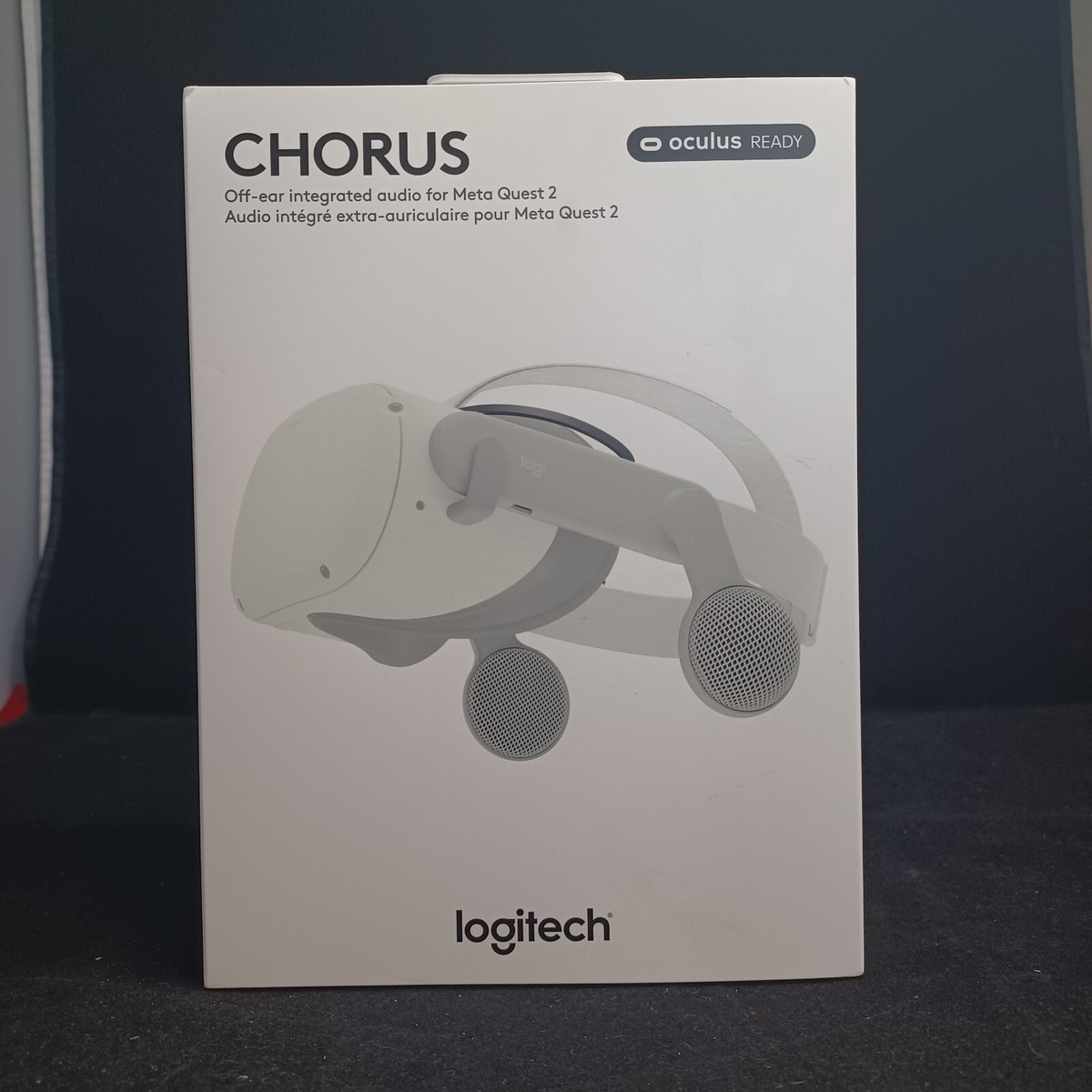 BRAND NEW Logitech Chorus Off-Ear Integrated Audio for Meta Quest  White
