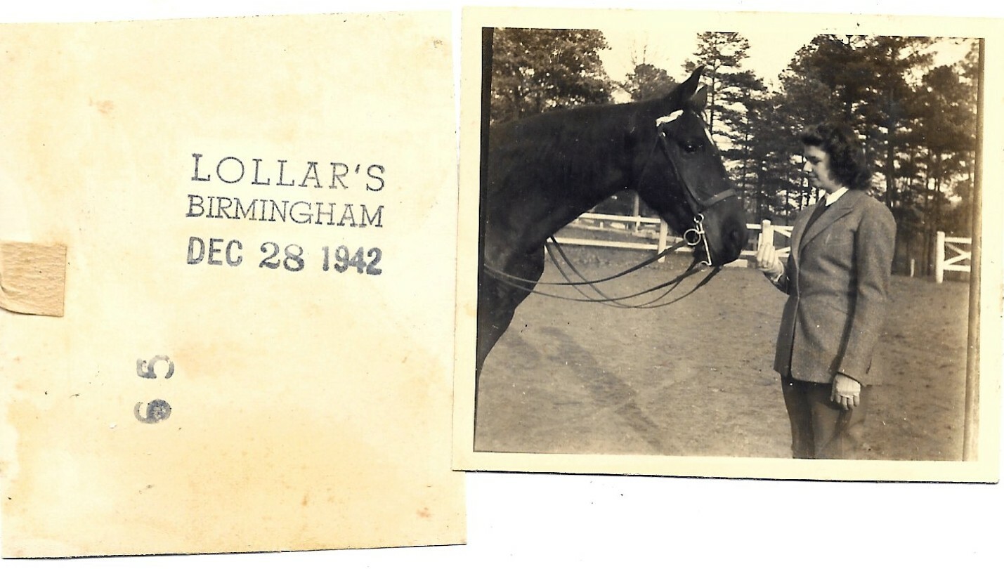 5 pix 1942 horse woman birmingham alabama, Sullins College Bristol