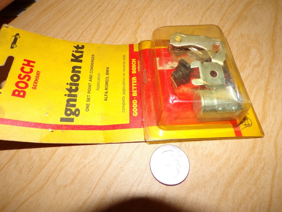 KIT DE ENCENDIDO ORIGINAL VINTAGE BOSCH#IK31 (PUNTOS Y ESTADO) 1969-73 ALFA-ROMEO, BMW 2002, 2500 Foto 4 de 4