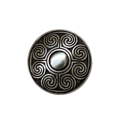 WESTERN HORSE SADDLE TACK LEATHER CRAFT 1-1/8'' ANTIQUE CELTIC CONCHOS screw back