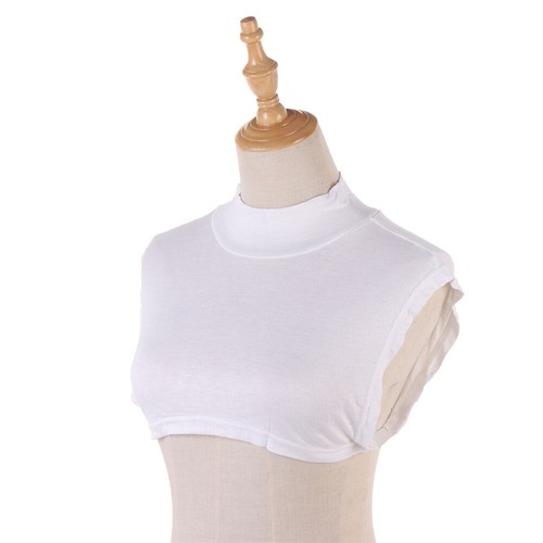 Muslim Women False Collar Hijab Islamic Neck Cover Scarf Islamic Solid Color New - Picture 6 of 43