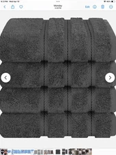 American Soft Linen 6 Piece Luxury Hand Towel Set.  100% Turkish Cotton.  New.