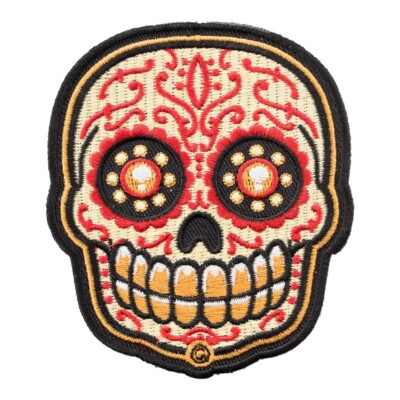Sonrisa De Oro Sugar Skull Patch, Day Of The Dead Patches