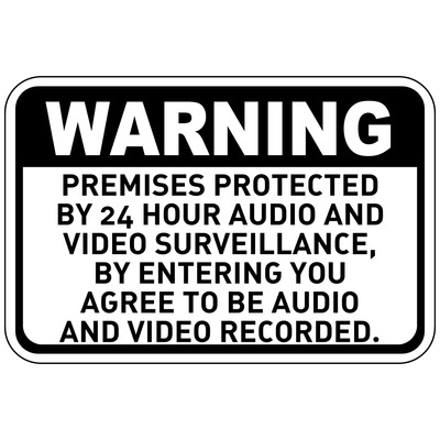 Warning 24 Hour CCTV 8x10" Metal Sign Workplace Safety Business Premises #86 Warning 24 Hour CCTV 8x10" Metal Sign Workplace Safety Business Premises #86