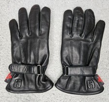 Hugger Women's Motorcycle Gloves Winter Warm Lined Water Resistance Leather Sm