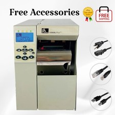 BUNDLE Zebra 105SL Plus Thermal Transfer Label Printer Peel Rewind Ethernet USB