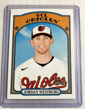 2021 Topps Heritage Minor League #58- JORDAN WESTBURG Rookie RC Card.. rookie card picture