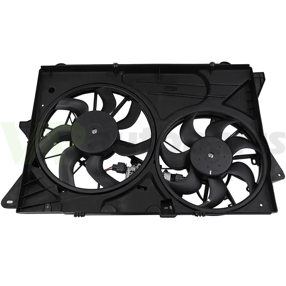 Conjunto de ventilador de refrigeración condensador de radiador para Ford Flex Lincoln MKT 2010-2012 3,5 L Foto 2 de 4