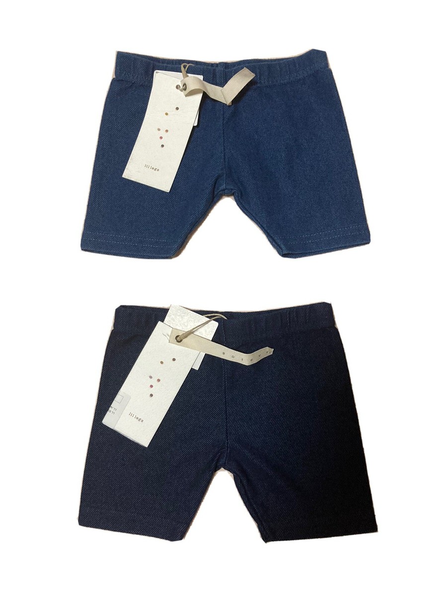 Lil Legs Baby Girl Boy Jean Shorts Lot Of Medium and Dark 12