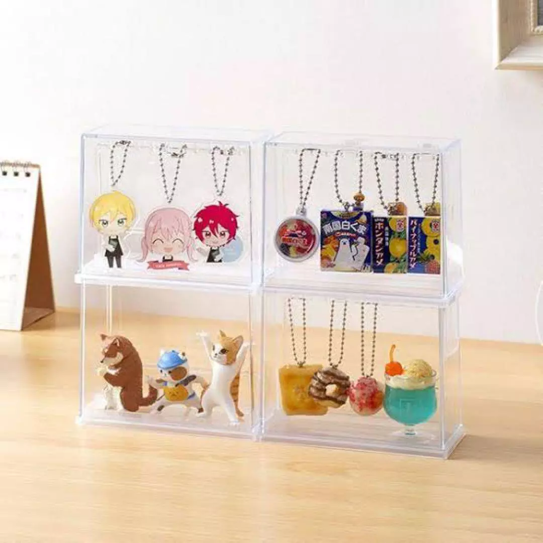 Capsule Toy Key Chain Display Case made in japan for gacha