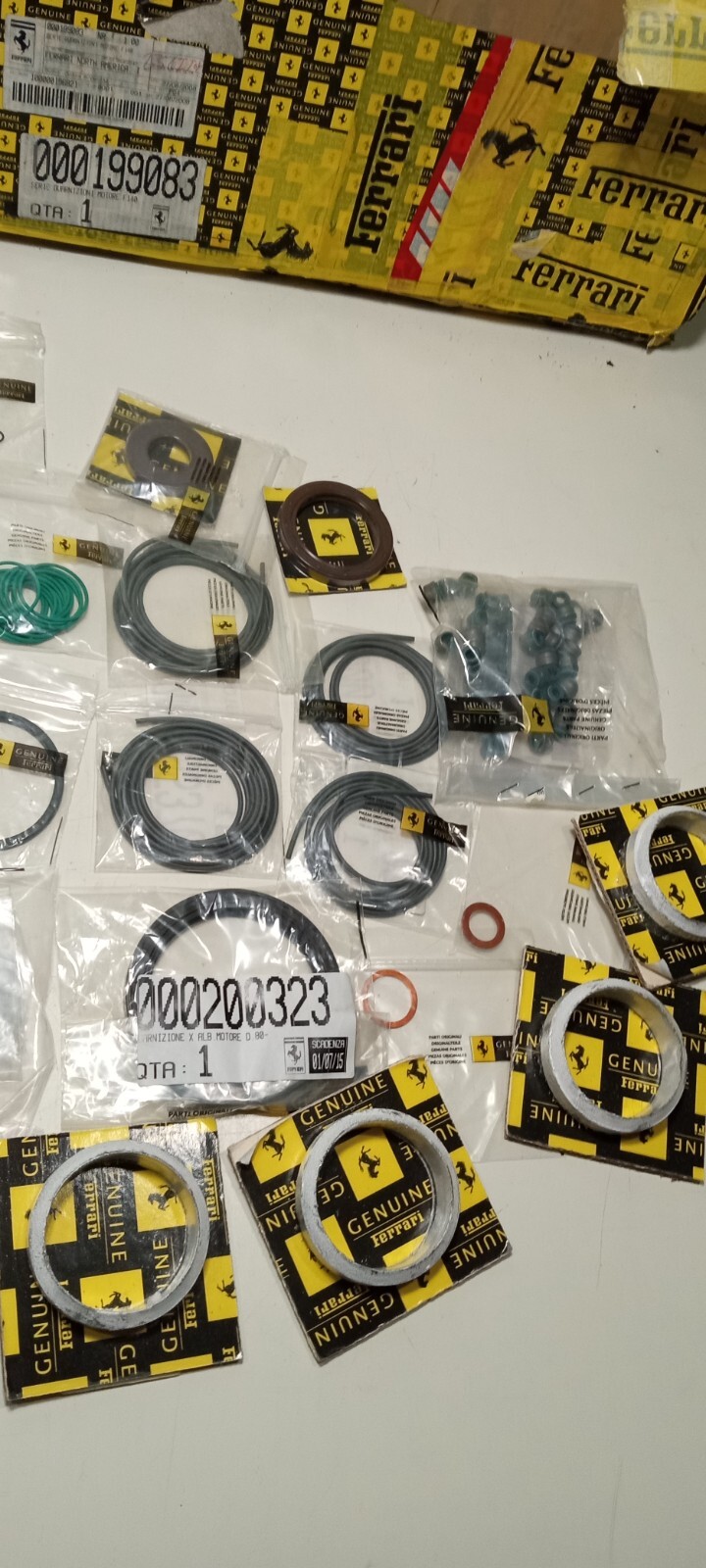 Ferrari Enzo Engine Gasket Set_Seals_O Rings_199083_Exhaust Donuts_Head Gaskets