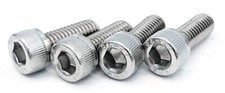 4 Center Cap Screws 6mm x 15mm, Stainless Ste...