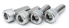 4 Center Cap Screws 6mm x 15mm, Stainless Steel