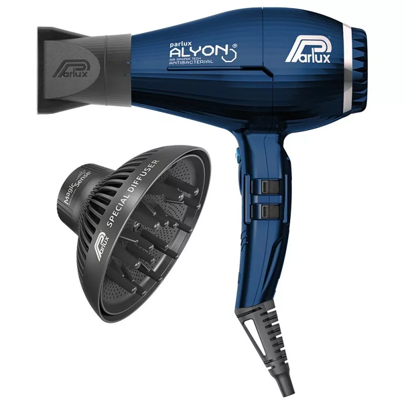 Parlux Alyon Night Blue Gift Set Professional Air Irionizer Hair Dryer +  Magic S