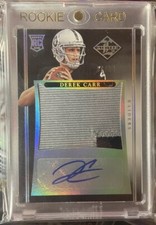 2014 Derek Carr PANINI LIMITED AUTO RPA JERSEY ROOKIE CARD /10
