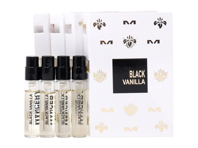 MANCERA BLACK VANILLA EDP 2.0ml .06oz x 4 COLOGNE PERFUME SPRAY SAMPLES